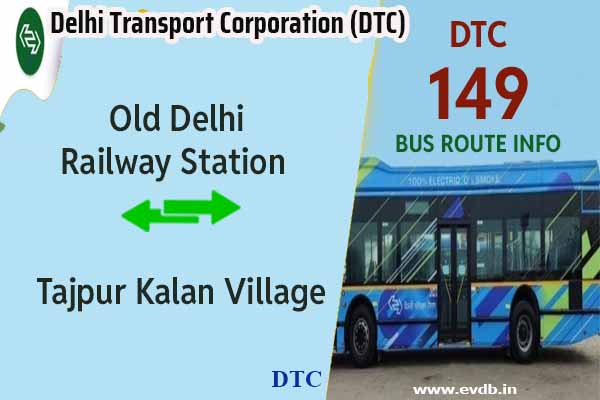 DTC 149 - Old Delhi Railway Station to Tajpur Kalan Village Bus Route Information