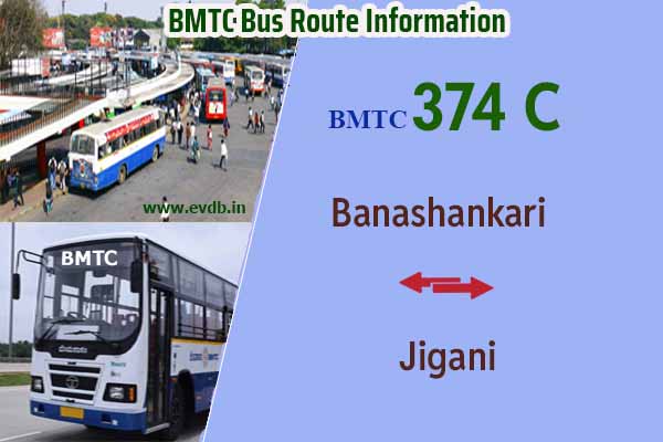 BMTC 374C - Banashankari to Jigani, Jigani to Banashankari Bus Route Information