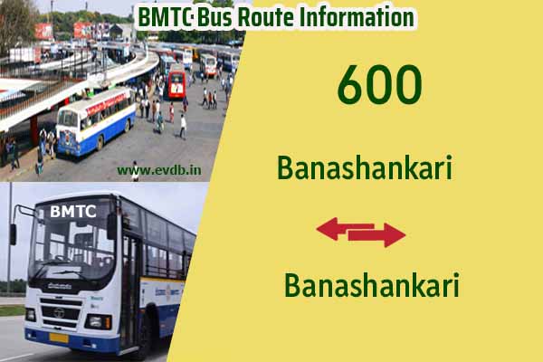 BMTC 600 - Banashankari to Banashankari Bus Route Information